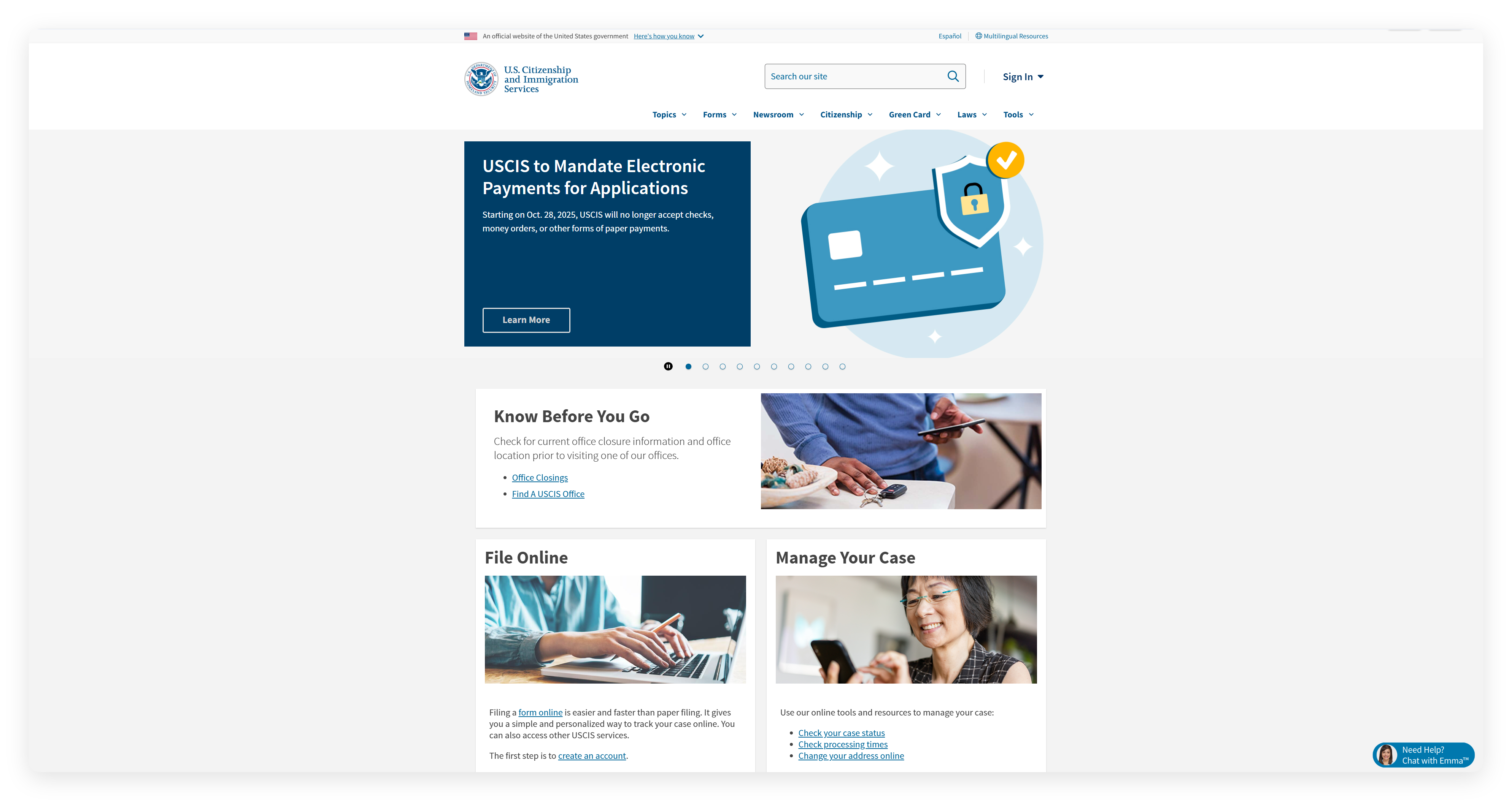 USCIS 美国移民局