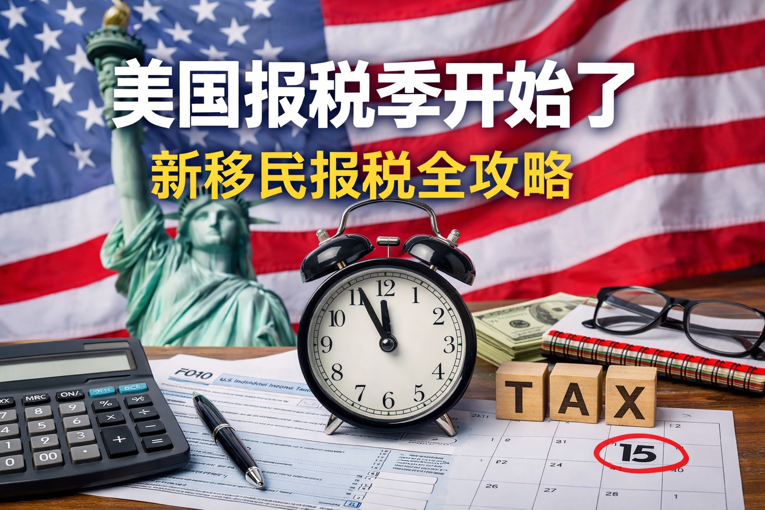 2026美国报税季开始了：新移民第一次报税一定要知道的时间、流程和注意事项